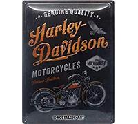 Nostalgic-Art Targa Vintage Harley-Davidson - Tradition - Idea regalo per amanti di moto, in metallo, Design retro per decorazione, 30 x 40 cm