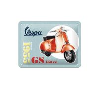 Nostalgic-Art Targa Vintage Vespa - GS 150 Since 1955 - Idea regalo per amanti degli scooter, in metallo, Design retro per decorazione, 15 x 20 cm