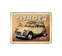 Nostalgic-Art Targhe Vintage Citroen - 2CV - Idea Regalo per Accessori per Auto, in Metallo, Design Retro per Decorazione, 15 x 20 cm