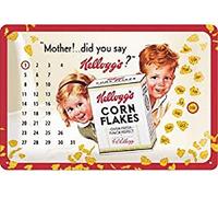Nostalgic-Art Targhe Vintage, Kellogg's Mother! - Idea Regalo per la Cucina, in Metallo, Design Retro per Decorazione, 20 x 30 cm