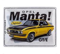 Nostalgic-Art Targhe Vintage, Opel - Manta GT/E - Idea regalo per accessori per auto, in metallo, Design retrò per decorazione, 30 x 40 cm