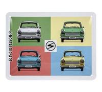 Nostalgic-Art Targhe Vintage TRABANT - Pop Art - Souvenir & Idea Regalo, in Metallo, Design Retro per Decorazione, 15 x 20 cm
