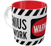 Nostalgic-Art Tazza da caffè retrò, 330 ml, Genius at Work | tazza in ceramica, design vintage, Idea regalo per giocatori