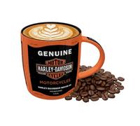 Nostalgic-Art Tazza da caffè retrò, 330 ml, Harley-Davidson - Genuine Motorcycles - Idee regalo per biker, Official License Product (OLP), tazza in ceramica, design vintage