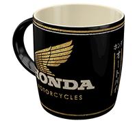 Nostalgic-Art Tazza da caffè retrò, 330 ml, Honda MC - Motorcycles Gold - Idee regalo per amanti degli accessori Honda, Official License Product (OLP), tazza in ceramica, design vintage