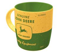 Nostalgic-Art Tazza da caffè retrò, 330 ml, John Deere - Yellow Green - Idee regalo per amanti dei trattori, Official License Product (OLP), tazza in ceramica, design vintage