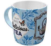 Nostalgic-Art Tazza da caffè retrò, Always Time for a Tea - Idea regalo per la cucina, in ceramica, divertente design vintage con detto, 330 ml, 43072