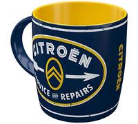 Nostalgic-Art Tazza da caffè retrò, Citroen - Service & Repairs - Idea regalo per amanti di auto, in ceramica, Design vintage, 330 ml