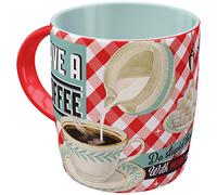 Nostalgic-Art Tazza da caffè retrò Have A Coffee - Idea Regalo per Amanti della Nostalgia, in Ceramica, Divertente Design Vintage con Detto, 1 unità (Confezione da 1)