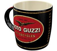 Nostalgic-Art Tazza da caffè retrò, Moto Guzzi - Logo Motorcycles - Idea regalo per amanti di motociclisti, Design vintage, 330 ml, in ceramica