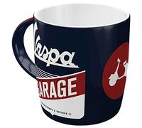 Nostalgic-Art Tazza da caffè retrò, Vespa - Garage - Idea regalo per amanti degli scooter, Design vintage, 330 ml, in ceramica