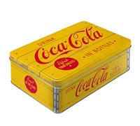 Nostalgic Art Tin Box Flat, Acciaio, Giallo, 16 x 7 x 23 cm Cucina