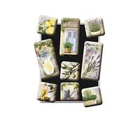 Nostalgic Art 40361138306 Magneti, Acciaio, Multicolore, 9x2x7, 9 unità