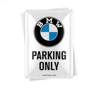 Nostalgic Art VD - Targhe BMW - Parking Only White