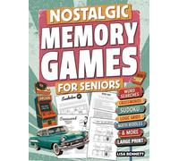 Nostalgic Memory Games for Seniors: 123 Large Print Cognitive Puzzles | Retro Activity Book to Spark Joy, Conversation, and Brain Health