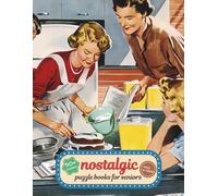 nostalgic puzzle books for seniors: Large Print Retro Word Search 1960s Memories - Relaxing Brain Games for Adults