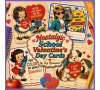 Nostalgic School Valentine's Day Cards: 80 Vintage-Inspired School Valentine Ephemera for Junk Journals, Scrapbooks, Paper Crafts & Creative Projects