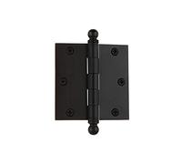 Nostalgic Warehouse 728350 - Cerniera residenziale con punta a sfera, 8,9 cm, con porta ad angolo quadrato, bronzo lucidato a olio