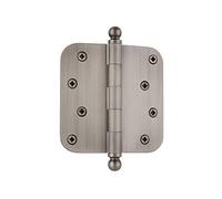 Nostalgic Warehouse 728364 Cerniera residenziale con punta a sfera da 10,2 cm con angolo del raggio di 5/8", peltro antico