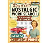 Nostalgic Word Search for Adults and Seniors: Large Print Word Search for Adults - Relaxing Puzzles, Brain Games for Seniors, and Fun Memory-Boosting Facts