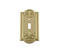 Nostalgico Warehouse Meadows - Placca interruttore singolo Ottone non laccato