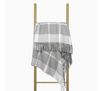 Nostra Andora Merino Wool & Cashmere Blanket - Plaid Morbido, Traspirante e Leggero Elegante per Divano, Letto e Uso Esterno, Design Termoregolante con Frange - Prodotto in Europa
