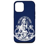 Nostra Beata Madre Rosario Cattolico Ave Maria Piena di Grazia Custodia per iPhone 12/12 Pro