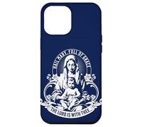 Nostra Beata Madre Rosario Cattolico Ave Maria Piena di Grazia Custodia per iPhone 12 Pro Max