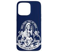 Nostra Beata Madre Rosario Cattolico Ave Maria Piena di Grazia Custodia per iPhone 15 Pro Max