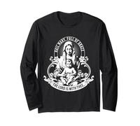 Nostra Beata Madre Rosario Cattolico Ave Maria Piena di Grazia Maglia a Manica