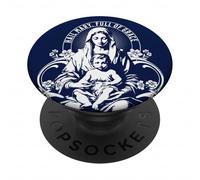 Nostra Beata Madre Rosario Cattolico Ave Maria Piena di Grazia PopSockets PopGrip Adesivo