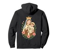 Nostra Signora del Monte Carmelo - Beata Maria cattolica Felpa con Cappuccio
