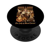 Nostra Signora del Monte Carmelo Mariano Cattolico PopSockets PopGrip Adesivo