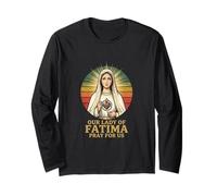 Nostra Signora di Fatima Mariano Cattolica Maglia a Manica