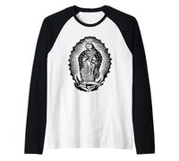 Nostra Signora di Guadalupe T-Shirt Virgin Mary Città del Messico Maglia con Maniche Raglan