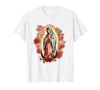 Nostra Signora di Guadalupe Vergine Maria Messicana Fede Cattolica Maglietta