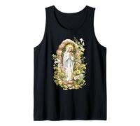 Nostra Signora di Lourdes Immacolata Beata Madre Maria Cattolica Canotta