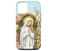 Nostra Signora di Lourdes Immacolata Beata Madre Maria Cattolica Custodia per iPhone 12/12 Pro