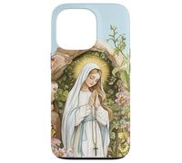 Nostra Signora di Lourdes Immacolata Beata Madre Maria Cattolica Custodia per iPhone 13 Pro