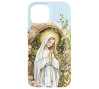 Nostra Signora di Lourdes Immacolata Beata Madre Maria Cattolica Custodia per iPhone 15