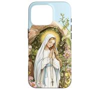 Nostra Signora di Lourdes Immacolata Beata Madre Maria Cattolica Custodia per iPhone 16 Pro