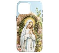 Nostra Signora di Lourdes Immacolata Beata Madre Maria Cattolica Custodia per iPhone 16 Pro Max