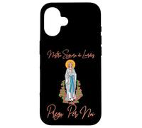 Nostra Signora Di Lourdes, Vergine Maria Prega Per Noi Custodia per iPhone 16