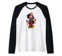 Nostra Signora Undoer dei Nodi Immacolata Beata Madre Maglia con Maniche Raglan
