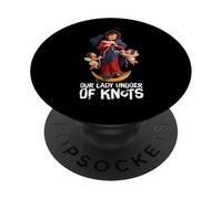 Nostra Signora Undoer dei Nodi Immacolata Beata Madre PopSockets PopGrip Adesivo