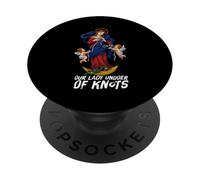 Nostra Signora Undoer dei Nodi Immacolata Beata Madre PopSockets PopGrip Adesivo