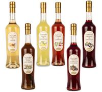 Nostre Montagne Liquori ai Frutti della Valle d'Aosta Base Grappa - 6 Bottiglie Assortite da 50cl - 28% vol