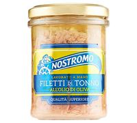 Nostromo - Filetti di Tonno all'Olio di Oliva, Qualità Superiore, Lavorati a Mano, 1 Vasetto in Vetro da 180 gr