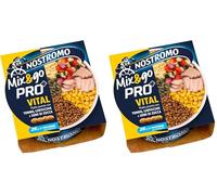 Nostromo - Mix&Go VITAL PRO+ Tonno con Lenticchie, Bulgur, Verdure e Semi di Zucca - Piatto Pronto Equilibrato, Ricco di Fibre e Proteine - 1 Confezione da 380g