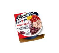 Nostromo - Piatto pronto Mix&Go alla Messicana con Tonno, Verdure, e Fagioli Rossi. 1 confezione da 190gr